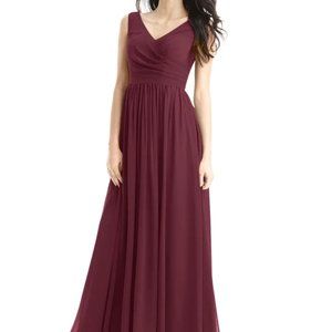 Azazie- Keyla- Bridesmaid dress- Cabernet- size A2